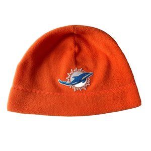 NFL Miami Dolphins Winter Hat Skull Cap Beanie Fleece Warm Orange Blue FINS